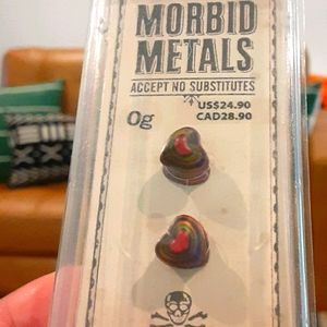 0g Layered Bamboo Heart Plugs